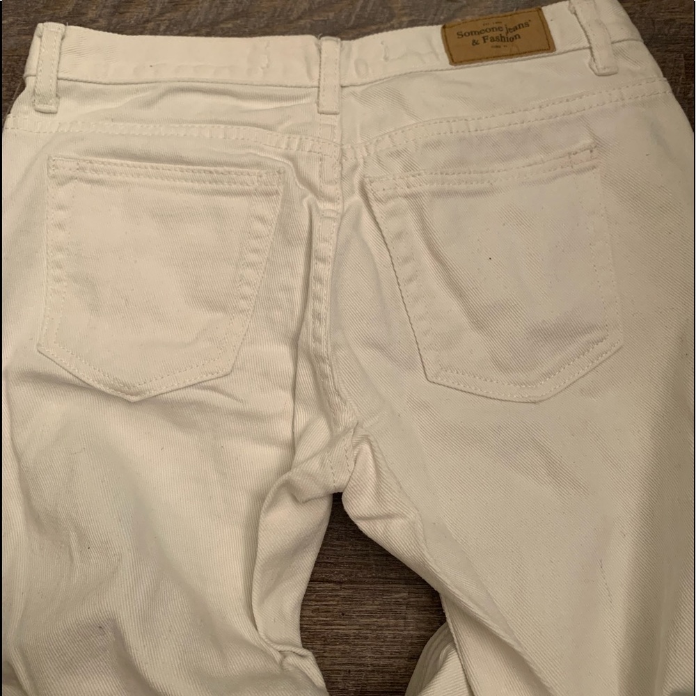 White Ripped Jeans - Picture 4 of 7